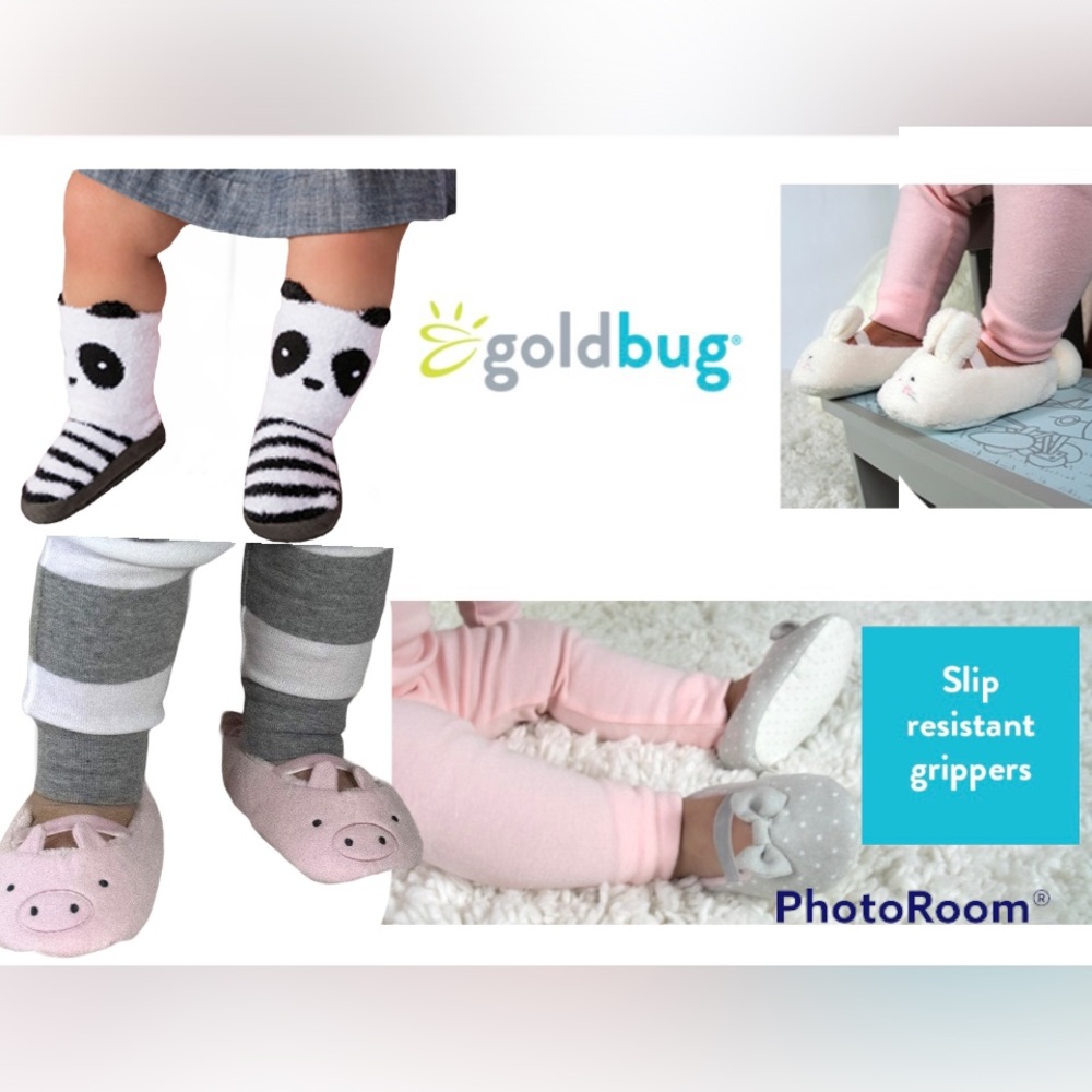 New boys girls baby & toddler animal plush slippers